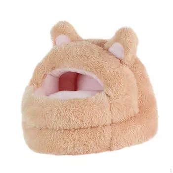 Уютное гнездо для хомяка на зиму, переносное спальное место для мелких домашних животных S