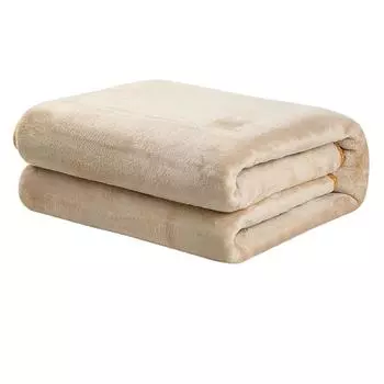 Уютное мягкое фланелевое зимнее одеяло с электрическим подогревом Электрическое одеяло с мягким подогревом и мягким контролем температуры Закрытие по времени S бежевый