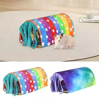 Уютное мягкое гнездо для хомяка, большой пространственный дизайн, яркий цвет, двусторонняя подкладка, утолщенное теплое гнездо для постельного белья для мелких животных