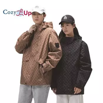 Уютное мужское пальто, весенне-осенняя повседневная куртка для влюбленных, шляпу можно снять, ветрозащитная водонепроницаемая уличная куртка с капюшоном XS чёрный