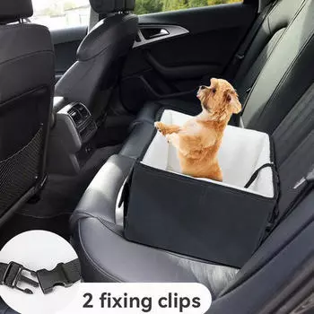 Уютное сиденье для собак в машину, кровать для домашних животных, бустер для большинства автомобилей, складные аксессуары для котят, дышащие