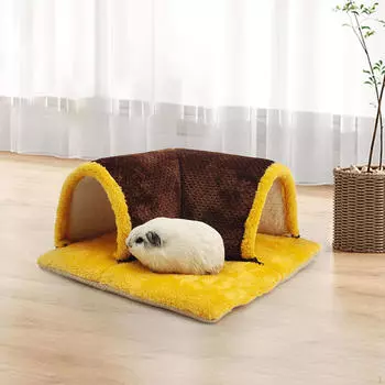 Уютное убежище для маленьких домашних животных — дышащие гнездовые кошки и хомяки Coffee Color