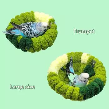 Уютное зимнее гнездо для птиц - плюшевая кровать для попугаев и волнистых попугайчиков для холодной погоды - мягкий хлопковый домик для птиц для тепла и комфорта