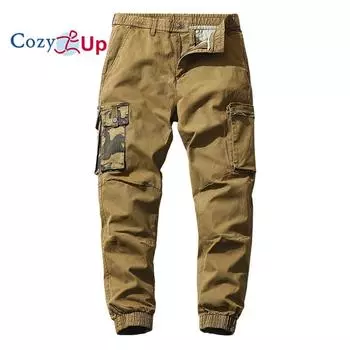 Уютные брюки для спецодежды, эластичные мужские повседневные брюки с несколькими карманами 29 синий