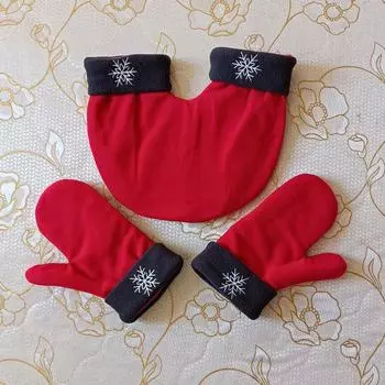 «Уютные флисовые перчатки для пар»: Цельный дизайн для держания за руки зимой One Size