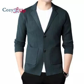 Уютные классические карманные кардиганы, мужские модные полосатые мягкие свитера Pull Homme M чёрный