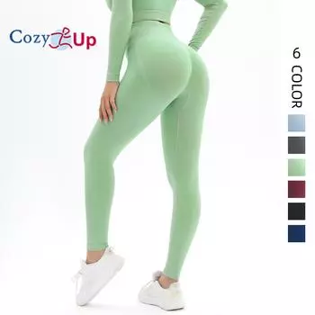 Уютные леггинсы с высокой талией для женщин - непрозрачные утягивающие штаны для езды на велосипеде и йоги S