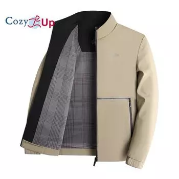 Уютные мужские деловые повседневные легкие верхние куртки на молнии с полной молнией M тёмно-синий