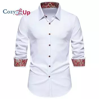 Уютные мужские классические рубашки с длинным рукавом, устойчивая к морщинам, повседневная рубашка на пуговицах S белый