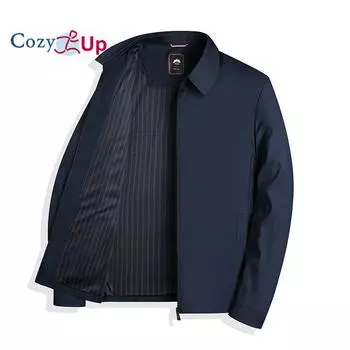 Уютные мужские легкие куртки, ветровка, легкая куртка-бомбер, куртки для гольфа для мужчин, повседневное рабочее пальто M тёмно-синий