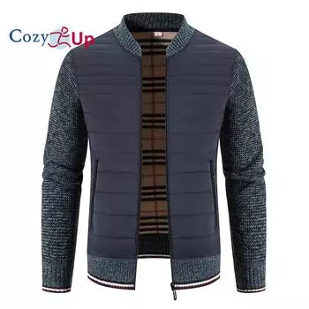 Уютные мужские зимние куртки с длинным рукавом, новые вышитые воротники-стойки, флисовые вязаные облегающие куртки M светло-серый