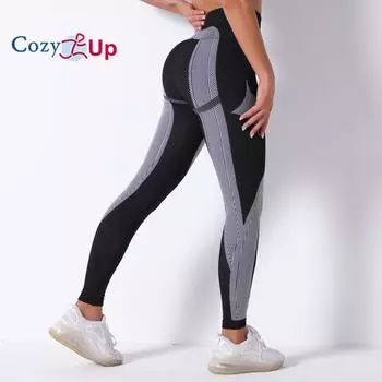Уютные штаны для йоги с высокой талией, утягивающие живот, леггинсы для бега и йоги для женщин S
