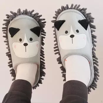 Уютные тапочки для швабры от пыли — мягкая обувь для чистки пола для дома 35 to 37 size