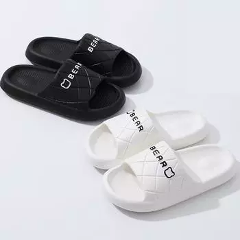 Уютные тапочки с мультяшным принтом: Мягкие, нескользящие летние сандалии для мужчин и женщин 40-41