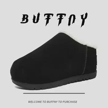 Уютные зимние сапоги на меху для пар: Мягкая, теплая, увеличивающая рост обувь для использования на открытом воздухе осенью и зимой 38 Women