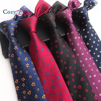 Уютный ап 3,15 дюйма(8 см) Модный полосатый мужской галстук с узором пейсли в клетку и цветком на свадьбу