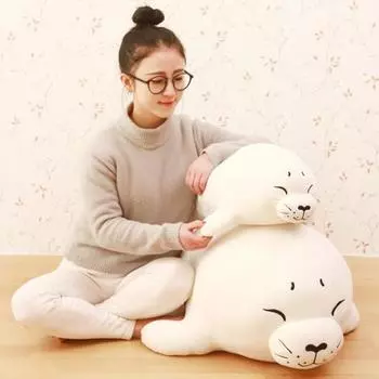 Уютный милый тюлень, мягкая плюшевая кукла, игрушка, домашний декор, подарок на день рождения для подруги 40cm