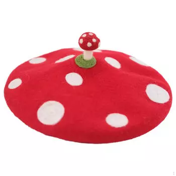 Уютный шерстяной берет для женщин - стильный зимний головной убор Adult