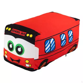 Уютный школьный автобус-игрушка для детей и взрослых red 20cm