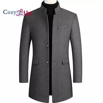 Уютный стильный плащ из французской шерсти, длинное полупальто, зимний деловой костюм премиум-класса