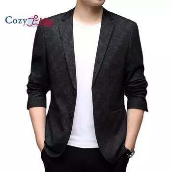 Уютный Высококлассный Новый Дизайнерский Бренд Роскошный Повседневный Модный Жаккардовый Элегантный Пиджак Вечеринка Стильный Модный Костюм Пальто Мужская Одежда