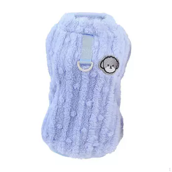 Уютный вязаный свитер для собак для приключений на свежем воздухе - теплая и стильная одежда для домашних животных Пикники Путешествия S синий