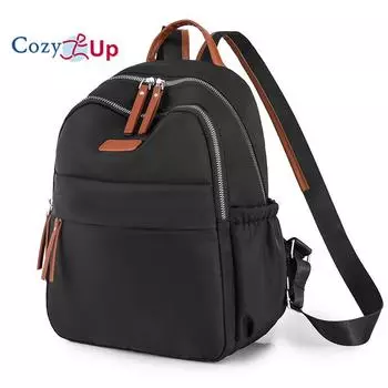 Уютный женский рюкзак, рюкзак для путешествий на открытом воздухе большой вместимости, повседневный женский рюкзак 32x12x26cm коричневый