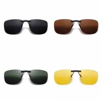 UV400 Дневные очки ночного видения с поляризованными линзами Солнцезащитные очки с зажимом для очков для близорукости Рыбалка L яшмовый