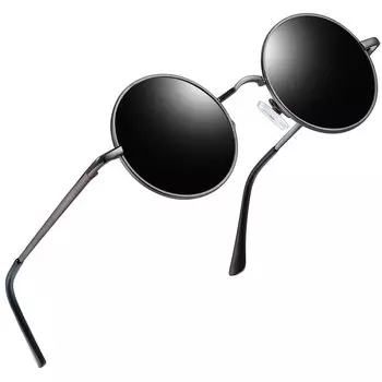 UV400 UV Retro Classic Case Going Black [Joopin] Мужские солнцезащитные очки, поляризованные, круглые, защита, легкие, прочные, модные, дизайн,