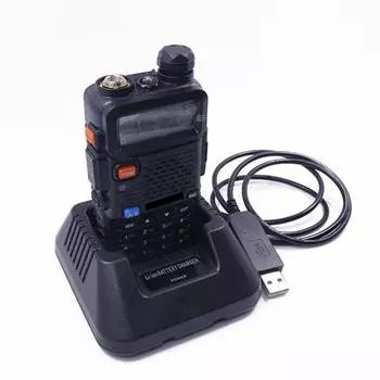 Uv5R USB-зарядное устройство для Baofeng Uv-5R Uv-5Re Dm-5R портативная рация с двусторонней радиосвязью