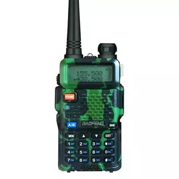 UV-5R 5W Walkie Talkie Interphone VHF UHF Dual Band 128 каналов FM-прием с 2800 мАч EU