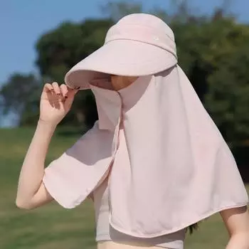 UV Anti Shawl Fisherman Hat Wide Brim Women Sun Hat Fashion Mountaineering Hat Outdoor