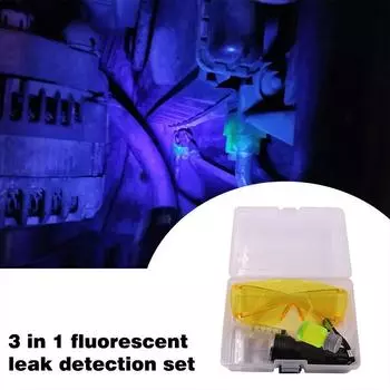 UV Dye Leak Test Fluorescent Leak Detection Tool For Car Repair R134a Refrigerant Gas A/C Auto Air Conditioning Re V7A7