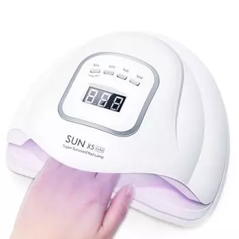 UV LED SUN X5 Мощная гелевая лампа для ногтей, 150 Вт, белая, 1