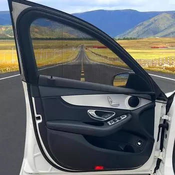 Защита от ультрафиолета, солнцезащитный козырек для переднего и заднего бокового окна автомобиля, противомоскитная сетка для автомобиля, шторка для седана, внедорожника, автомобильные аксессуары