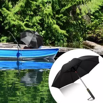 UV Protection Umbrellas with Fan Sprayers Easy Carrying Spraying Long Handle Sturdy Sun Umbrellas for Patios Sand Travel