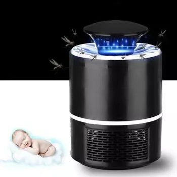 UV Repellent Lamp Electric USB Mosquito Killer Lamp Living Room Pest Control Surrounding Type Insect Trap Lamp Low-voltage Fly Mosquito Trap Light black