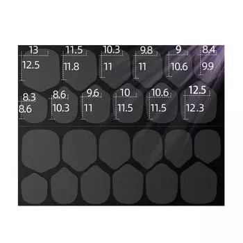 UV Solid Jelly Glue Black Film Version Wearable False Nails Glue Double-Sided Nail Lasting Jell E9C9 2Black-5pcs