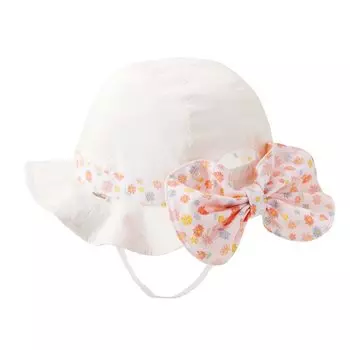 UV Sun LL White [MIKI HOUSE] Шапка, Защита, Тень, 100% Хлопок, Эластичная, Девочки, Младенцы, Дети, Детская одежда, 12-9105-493 (54-56cm), белый