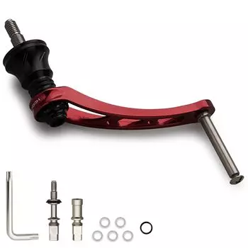 УВЕЛИЧИТЬ 56 мм ручку катушки (Нет ручки) для серии Arch General Spinning Reel SHIMANO DAIWA (Вино красное и черное) (777)