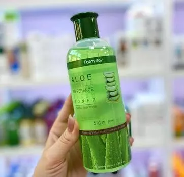 УВЛАЖНЯЮЩИЙ ТОНИК FARMSTAY VISIBLE DIFFERENCE(АЛОЭ), Увлажнение,Корейская косметика, Kbeauty, образец