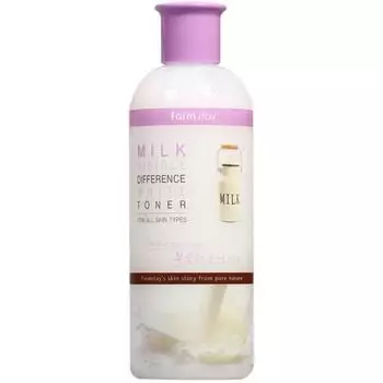 УВЛАЖНЯЮЩИЙ ТОНИК FARMSTAY VISIBLE DIFFERENCE(МОЛОКО), Увлажнение,Корейская косметика, Kbeauty, образец