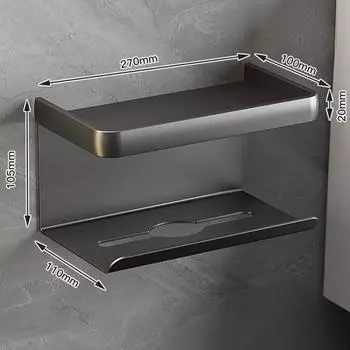 Увеличьте свое пространство и наслаждайтесь удобным доступом к необходимым вещам с помощью нашего держателя для бумажных полотенец и полки для кухни и ванной.