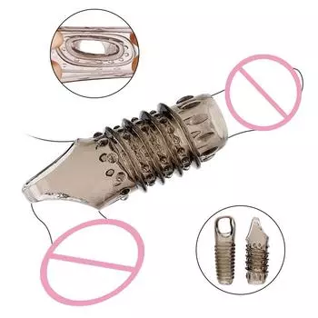 Увеличение пениса, задержка эякуляции, кольцо для пениса, силикагель, кольцо для пениса, многоразовые секс-игрушки для мужчин, 2 шт. Black