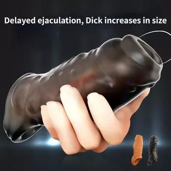 Увеличение пениса, застежка-втулка, утолщение спермы, задержка эякуляции, секс-игрушки для мужчин, удлинитель пениса, секс-шоп LJ-flesh
