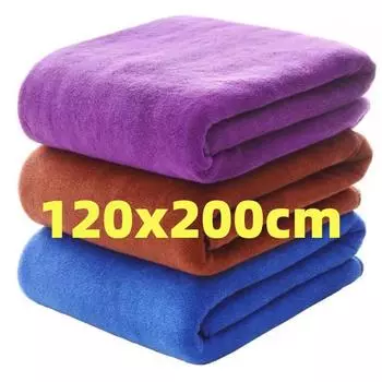 Увеличенное и утолщенное банное полотенце из микрофибры, супермягкое, супервпитывающее и быстросохнущее полотенце. 35x75CM лавандовый
