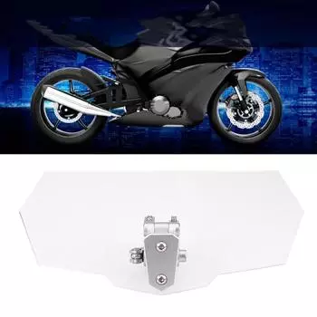 Увеличенное ветровое стекло для мотоцикла Регулируемое ветровое стекло для мотоцикла Аксессуары для мотоциклов A grey