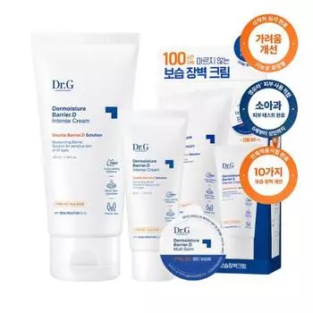 [Увеличенный объем/бальзам в подарок] Доктор. G The Moisture Barrier D Интенсивный крем 100 мл специальный (+30мл+бальзам 1г), Корейская косметика