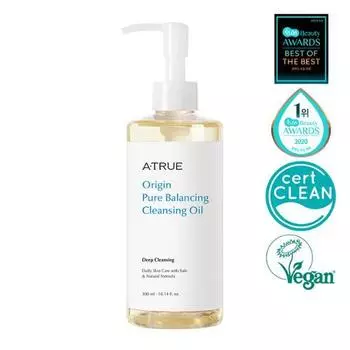 [Увеличенный объём] Atrue Pure Balancing Cleansing Oil 300мл, Корея очищающее