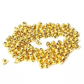 Увеличенный огненный колокольчик ручной работы 6 мм 150 штук Золотой колокольчик ручной работы материал детали материала DIY материалы для рукоделия Рождественские аксессуары ручной работы